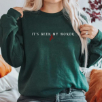 &bdquo;Onyx Storm&ldquo; megztinis &bdquo;It's Been My Honor Liam Quotes&ldquo; Megztinis &bdquo;Fourth Wing Iron Flame&ldquo; megztinis ilgomis rankovėmis &bdquo;Crewneck&ldquo; megztiniai S tamsiai žalia spalva