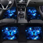 Vintažinio bohemi&scaron;ko stiliaus automobilio grindų kilimėlių keturių dalių komplektas, purvui atsparus grindų kilimėlis 44*68cm