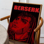 Anime B-berserk-k Plakatas Lipnus Menas Vandeniui Atsparus Popierinis Lipdukas Kavinės Baro Kambario Sienų Dekoravimas 21cm&times;30cm NoFrame