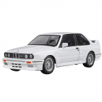 1:24 mastelio BMW M3 E30 lydinio sportinio lenktyninio automobilio modelis, lieto metalo klasikinio automobilio transporto priemonės modelis, garso ir &scaron;viesos simuliacijos žaislas, gimtadienio dovana balta