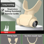 Naujas kvėpavimo raumenų treniruoklis Giliosios kvėpavimo treniruoklis Plaučių talpos gerinimas A-H pavarų reguliavimas Plaučių funkcijos balta