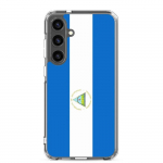 Coque T&eacute;l&eacute;phone &ndash; Samsung &ndash; Galaxy S20 Plus &ndash; Drapeau Nikaragva &ndash; Souple &ndash; įvairiaspalvis