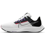 Nike Air Zoom Pegasus 38 Baltos Metalo Sidabro Moteri&scaron;ki Sportbačiai Juodi Flash-Crimson CW7358-101 36