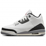 Air Jordan 3 Retro GS Cement Grey Vaikų sportbačiai Balti Summit-White Fire-Red DM0967-106 36