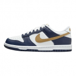 Nike Dunk Low GS Vidurnakčio mėlyna Kviečių Vaikams Sportbačiai Mėlyni Balti FB9109-111 36.5