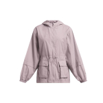 Under Armour Vienspalvis Klostytas Austas Striukė su Gobtuvu Užtrauktuku Darbinė Striukė Moteri&scaron;kos Striukės Karinė Pilka 1386455-015 L