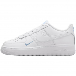 Nike Air Force 1 GS Balti &Scaron;viesiai &Scaron;arvuoti Mėlyni Vaikų Kedai IH4475-100 38.5
