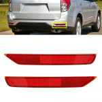2x Raudoni LED Galinio Buferio At&scaron;vaitai Stabdžių Žibintai Subaru Forester 2009-2018