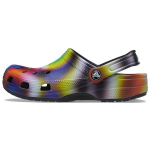 Crocs Classic Clog Laisvalaikio Patogūs Su Skylutėmis Sandalai Unisex Avalynė Juodi Daugiaspalviai 207556-0C4 45-46