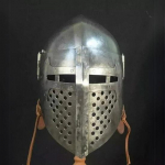 Viduramžių Bascinet &Scaron;almas &Scaron;arvai Buhurt &Scaron;almas Riterio Kovinis Larp &Scaron;almas KA