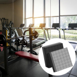 2 vnt. sunkiosios atletikos smūgio sugertuvės, &scaron;tangos nusimetimo pagalvėlės, deadlift svorio pagalvėlė, smūgius sugeriančios grindų apsaugos, tylos Black Gray 40x33x4cm