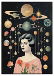 Plakat układ planet portret 30x40 cm