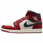 Jordan Air Jordan 1 Mid auk&scaron;čio Vintažiniai krep&scaron;inio batai Unisex Raudoni Balti Jordan DQ8426-105 42.5 brown