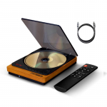 THINKYA HIFI Retro Ne&scaron;iojamas CD grotuvas su Bluetooth garsiakalbiu, Kinijos ki&scaron;tukas (adapteris įtrauktas)
