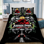Kar&scaron;tas J-Jurassic Dinzaurų Parko Pasaulis Antklodės Užvalkalas Pagalvės Užvalkalas Dinzaurų Lovos Patalynės Komplektas Suaugusiems Berniukui Mergaitei Miegamojo Dekoras Viengulis Dvigulis EU Single(135*200cm)3pcs