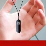 Platus žiūrėjimo kampas Ne&scaron;iojamas Mažas Karoliai Garso Balsas DV Diktofonas 4-128GB 4GB juoda