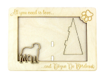Dogue de Bordeaux, French Mastiff, Bordeauxdog - Photo frame, engraved wooden frame, a lovely gadget for the dog lover by Art-Dog