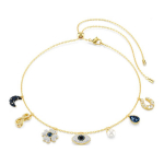 Swarovski Symbolica Piktos akies dizaino kristalinis karoliai Moteri&scaron;ki karoliai Auksiniai 5692164 Box (Random Color)