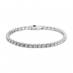 Swarovski Originalaus Dizaino Rodžiu Padengtas Apyrankė Unisex Apyrankė Sidabrinė 5648937-SILVER F,Silver