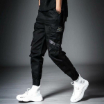 Joggers Cargo Kelnės vyrams Laisvalaikio Hip Hop Hit Color Pocket Vyri&scaron;kos Kelnės Sportinės Gatvės Aprangos Juostelės Techwear Kelnės M