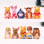 10 vnt./rinkinys Animacinis Pūliu me&scaron;kiukas Veiksmo figūrėlės Žaislas Pūliu me&scaron;kiukas Tigriukas Asilas Sūnelis Veiksmo figūrėlės Lėlės Žaislinės Dovanos Vaikams balta