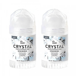 Kristalinis mineralinis dezodoranto pie&scaron;tukas 120g x 2 pakuotė Originalus natūralus mineralinės druskos akmuo 24 val. apsaugai