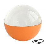 7CM Atminties Sfera Ornamentas WiFi Vaizdo Grotuvas Dirbtinis Kri&scaron;tolo Rutulys Personalizuota Nuotraukų Vaizdo Įra&scaron;ų Rodymo Sferos Lempa Gimtadienio Jubiliejaus Dovana oranžinė