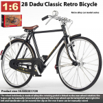 1:6 lydinio Erba Dagang dviračio žaislo modelio kopija - besisukantys ratai, autenti&scaron;kos detalės, idealus dovanų pasirinkimas vaikams ir kolekcionieriams