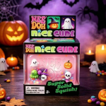 Needoh Maltozės Squishy Žaislas Streso Mal&scaron;inimui Kalėdos Helovinas Kvadratinis reljefinis Kūrybiniai Squishy Fidget Žaislai Kawaii Mergaitės Gimtadienio Dovana