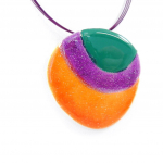 NOA [H9066] - Collier Cr&eacute;ateur 'Coloriage' orange violet vert oranžinė
