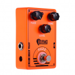 Dolamo D-2 FUZZ gitaros efekto pedalas su tikru elektrinės gitaros apvažiavimu oranžinė
