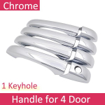 for JEEP Patriot Liberty Russia 2007~2017 Chrome Door Handle Cover Car Accessories Stickers Trim Set 2008 2010 2012 2014 No Buttons 4 Door