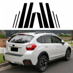 10 vnt. Automobilio durelių lango statramsčio stulpelių apdailos dangtelio lipdukas, skirtas Subaru Crosstrek / Subaru XV / XV Crosstrek 2013-2017 blizgus juodas automobilio lipdukas