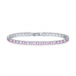 4 mm kubinio cirkonio teniso apyrankė Moteri&scaron;ka Vestuvinė Papuo&scaron;alai Purpurinė Cirkonis CZ Vyri&scaron;kos Apyrankės Punk Hiphop Sidabro Spalva Pulseras Mujer 17cm length