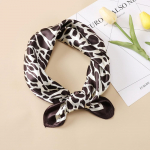 Leopard Print Mažas &Scaron;ilko &Scaron;alikas 60cm Mažas Kvadratinis &Scaron;alikas Moteri&scaron;kas &Scaron;alikas Dekoratyvinis &Scaron;alikas Madingas &Scaron;ilko &Scaron;alikas Kaklo papuo&scaron;alas 60*60cm