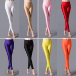 Moteri&scaron;kos aksominės kelnės rudeninės žiemos atsitiktinis liesas auk&scaron;tas i&scaron;temptas auk&scaron;tas juosmuo vientisas saldainio neoninės leggins balta