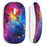 Souris Sans Fil Galaxy multicolor background