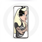 Coque pour Samsung Galaxy S9 plus Alice Princesse tatou&eacute;e