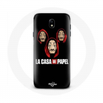Coque pour Samsung Galaxy S4 La casa de papel Masque et Logo