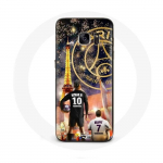 Coque pour Samsung Galaxy S6 PSG Neymar et Mbapp&eacute; Joyeux no&euml;l