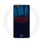 Coque pour Huawei P8 Lite Stranger Things logo Fond Bleu de la saison 2