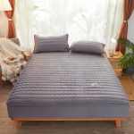 Pieno aksomo sojų pluo&scaron;to dygsniuotas procesas pritaikytas paklodės 160x200, mink&scaron;tas čiužinio apsauginis užvalkalas su elastine juostele, žiemos storas &scaron;iltas 80x200x30cm