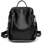 Mink&scaron;ta odinė kuprinė Naujas pečių krep&scaron;ys moterims Nauja Korėjos mados tendencija didelės talpos studentų kuprinė juoda