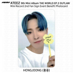 ATEEZ THE WORLD EP.2 OUTLOW Fan Sign Event Benefit Photocard Minirecord Everline Hongjoong - MR 2nd