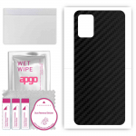 apgo Protective Skin Sticker for the back compatible with Motorola Moto G Stylus 2021, Wrap Film, Foil, Vinyl - Pattern Carbon Black
