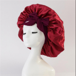 Satin Bonnet Silk Satin Night Sleep Cap Poliesteris Elasting Night Sleeping Du&scaron;o kepuraitė Plaukų Bonnet Kepurės galvos apdangalas