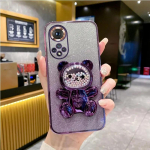 Nova10 se Mielas lokio laikiklio laikiklis, blizgantis dėklas, skirtas Huawei Nova 10 Pro 12 11 11i 10 5T 7 11 9 8 7 se pro stovo dangtelis Huawei Nova 9&Case & Holder violetinė