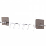 Virtuvės smulkmenos Spinta 6 kabliukas Namų organizatorius Sandėliavimo lentyna Sandėliukas Krūtinė Įrankiai Rank&scaron;luosčiai Kabykla Drabužių spinta Rank&scaron;luosčių kabykla Sandėliavimo lentyna balta