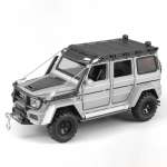 1/32 Benz G550 Adventure 4X4 V8 Lydinio Automobilio Modelis Diecast Transporto Priemonės Garsas ir &Scaron;viesa Vaikų Žaislų Kolekcija Berniuko Gimtadienio Dovana sidabras