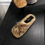 Leopardo kailio &scaron;lepetės plok&scaron;čiapadžiai madingi sniego batai kasdieniai mulai medvilniniai batai moterims 2025 metų tendencija žieminės &scaron;iltos &scaron;lepetės nauji moteri&scaron;ki batai 35